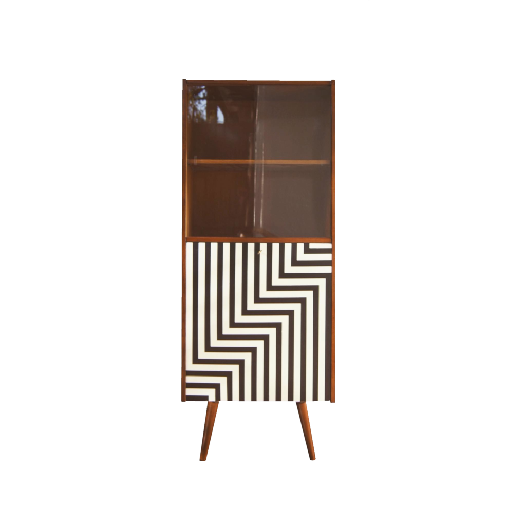 REGAŁ VINTAGE OP ART LATA 70-TE - CZŁOWIEK Z KOMODO