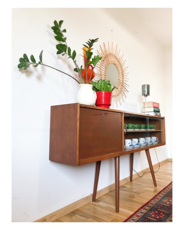 sideboard konsola barek witryna vintage prl