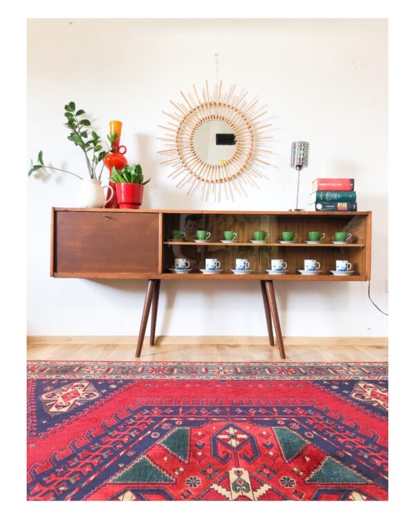 sideboard konsola barek witryna vintage prl