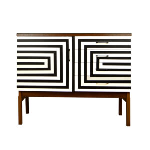 KOMODA SZAFKA VINTAGE PRL OP ART CABINET SIDEBOARD MIDCENTURY