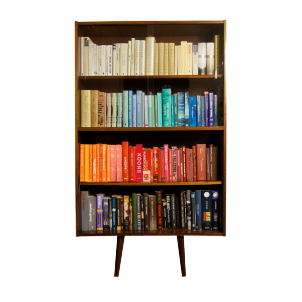 biblioteczka bookcase glasscase vintage prl