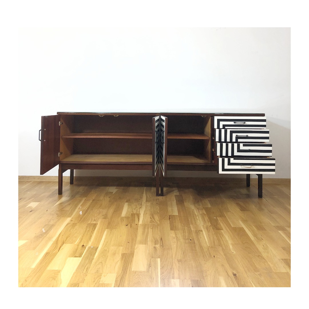 sideboard komoda vintage midcentury op art - Image 5