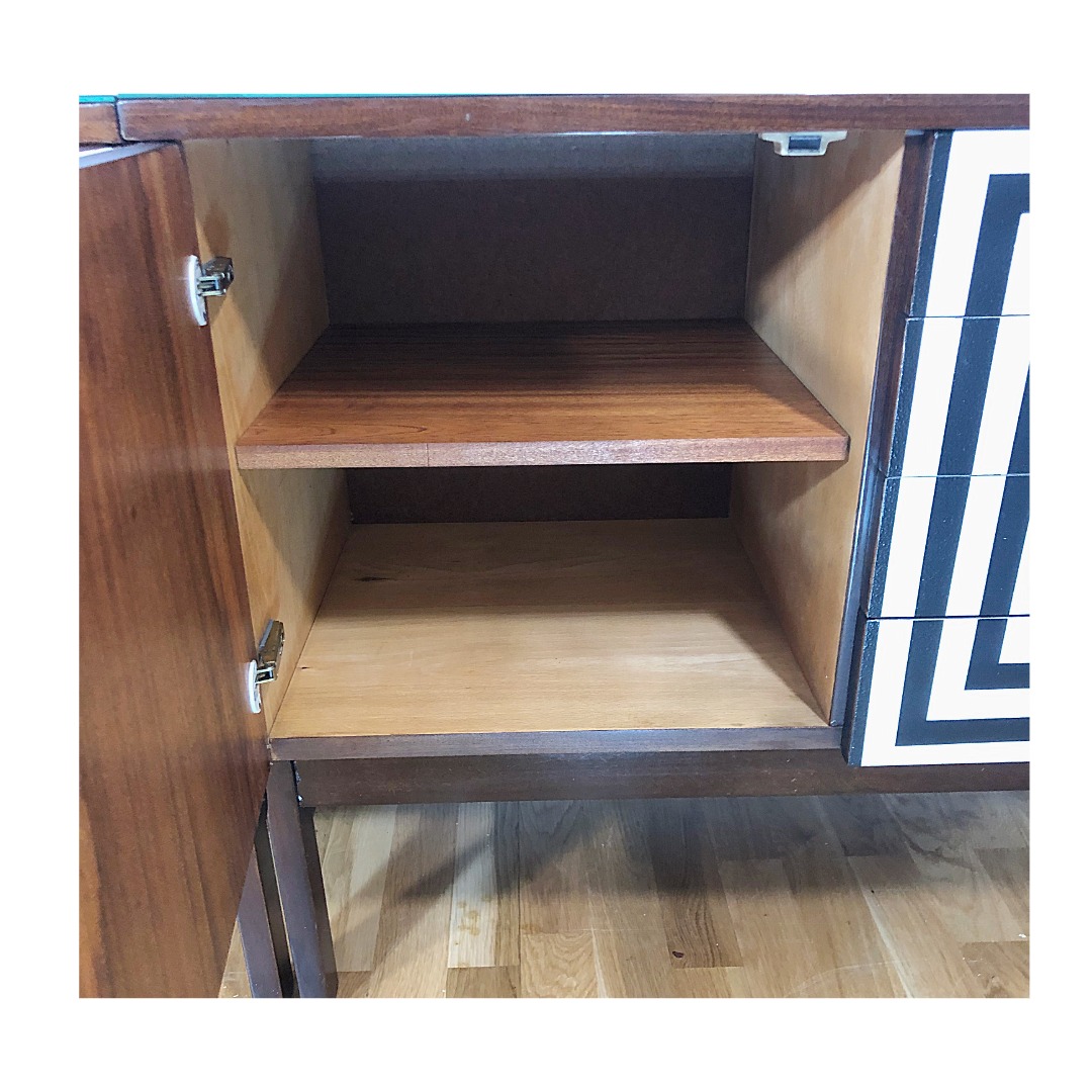 sideboard komoda vintage midcentury op art - Image 7