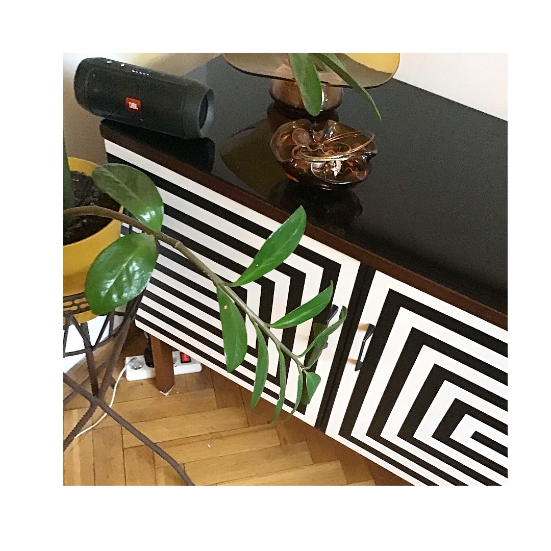 sideboard komoda vintage midcentury op art - Image 11