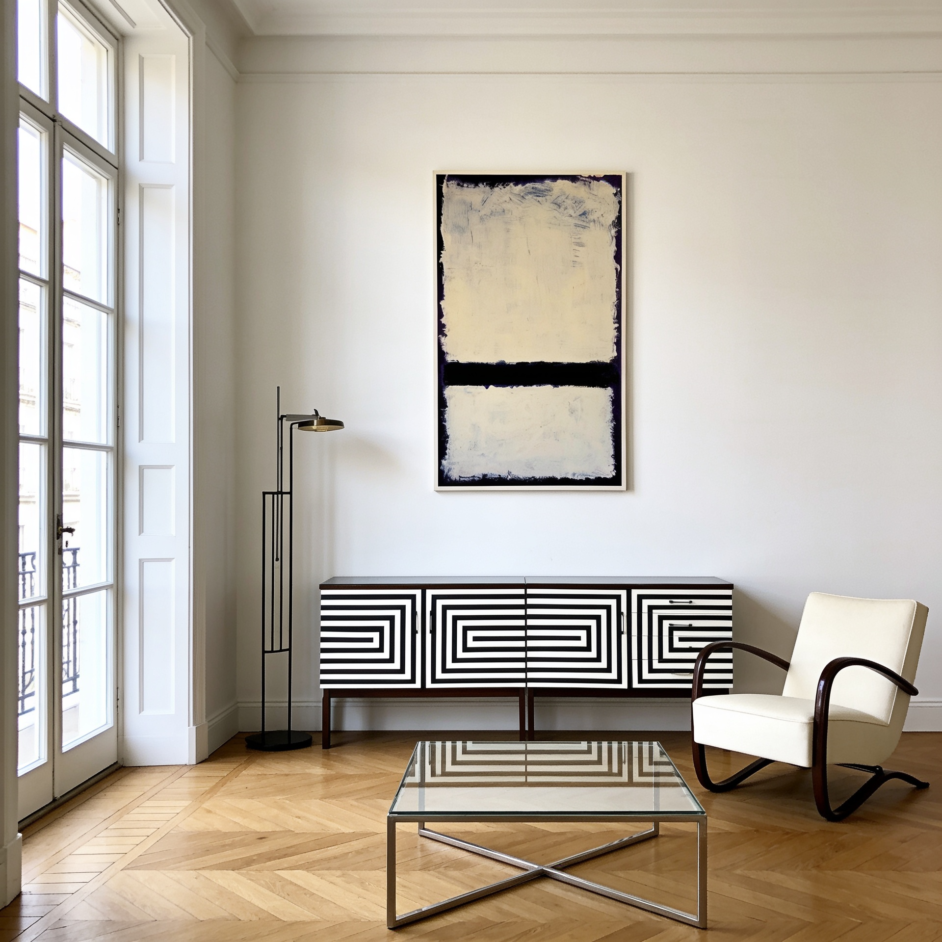 sideboard komoda vintage midcentury op art - Image 2